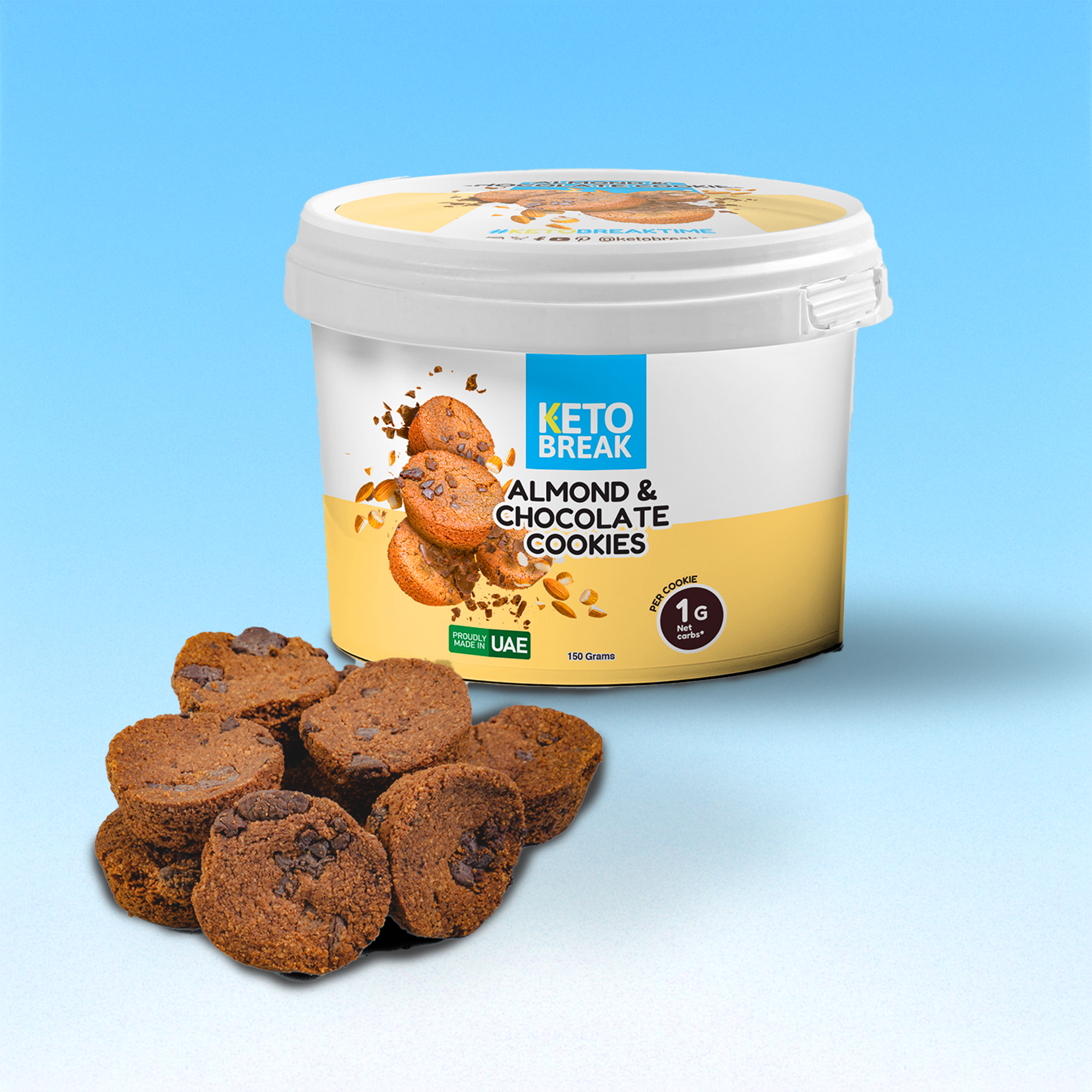 Keto Almond & Chocolate Cookies